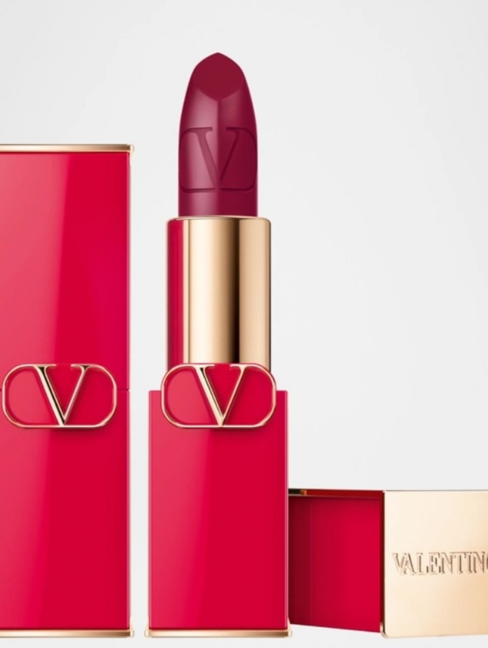 Valentino Rosso Valentino Satin Lipstick 505R Fearless Violet Full Size BNIB